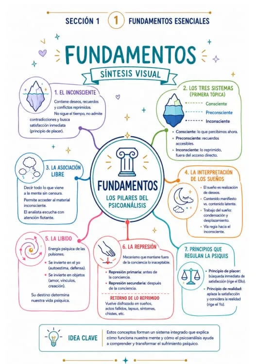 Mapa mental de psicoanálisis